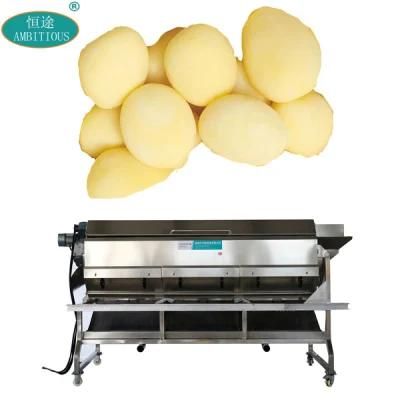 Brush Peeler Machine Automatic Potato Peeling and Washing Machine