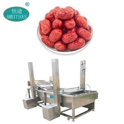 Continuous Antomatic High Pressure Dates Washing Machine Conveyor Belt Washer