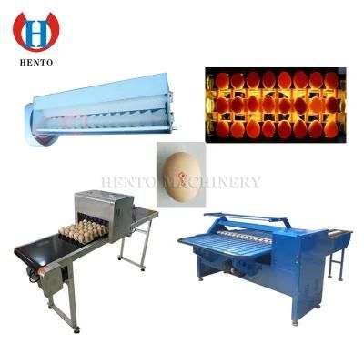 Long Service Life Hot Sale Small Scale Egg Washer Candler Grader Printer Machine Line