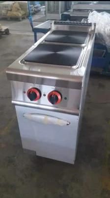 Factory Price High Quality Electric 2 Hot Plate Cooker with Cabinet for Restaurant