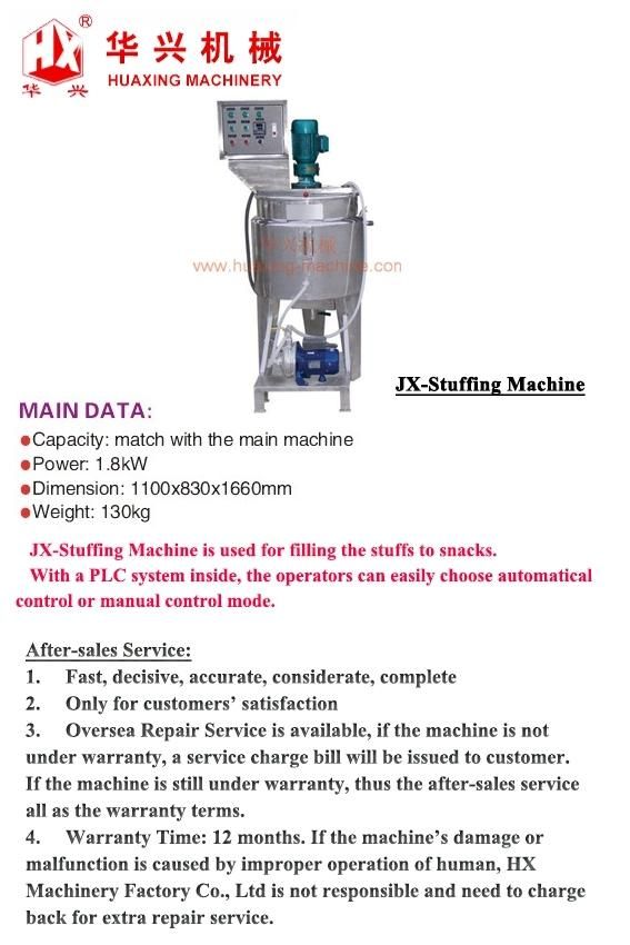 Jx-Stuffing Machine (Making Stuff for filling Puff Snack/Cracker/Puff Snack Production)