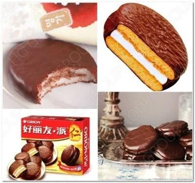 Automatic Baking Oven Chocopie Sandwich Cup Cake Production Line Bakery Snack Food Machine
