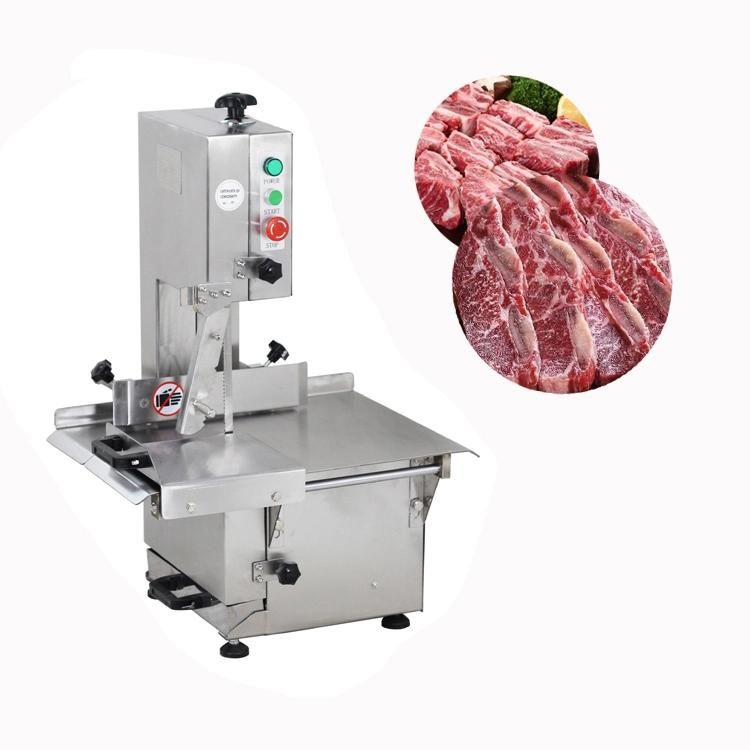 Automatic Fish Steak Chopper Ribs Cutter Frozen Meat Bone Chicken Cutting Machine Meat Band Saw