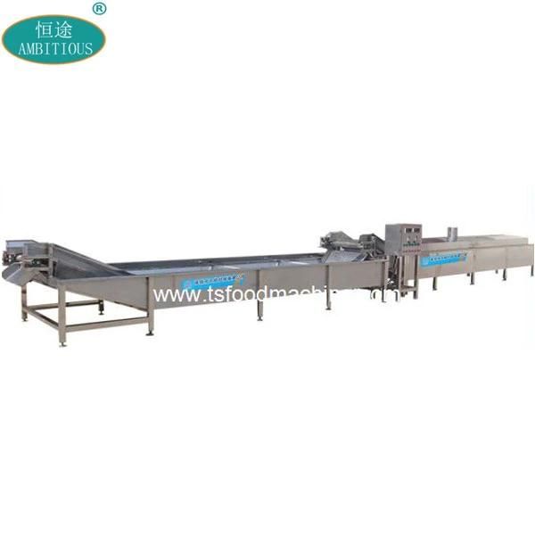 Steam Continous Meat Blanching Machine Meat Blancher Machinery