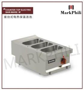 Counter Top Electric Bain Marie Commercial Restaurant Equipment Stainless Steel