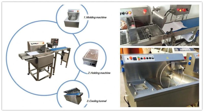Low Cost Chocolate Coating Machine with Cooling Tunnel System