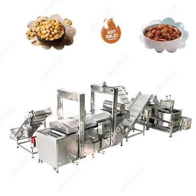 Fava Bean Frying Line Groundnut Fryer Oil Filter Frying Stirring Machine Plant Spicy ...