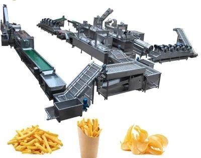 Automatic Frozen French Fries Making Producing Line