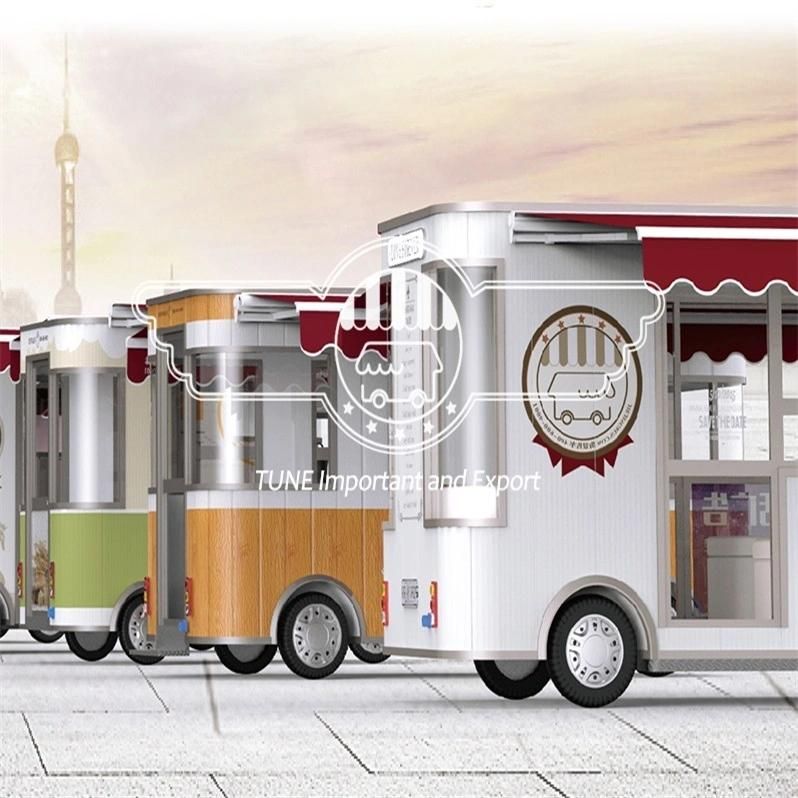 Qingdao Tune Fast Food Trailer Food Truck Ice Cream Mobile Kitchen Trailers