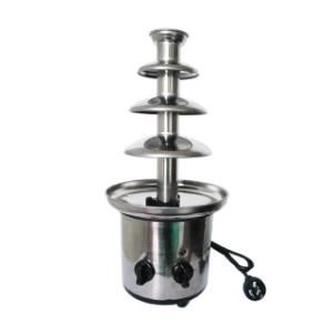 110V/60Hz 220V/50Hz Stainless Steel 4 Tiers Chocolate Fondue Fountain