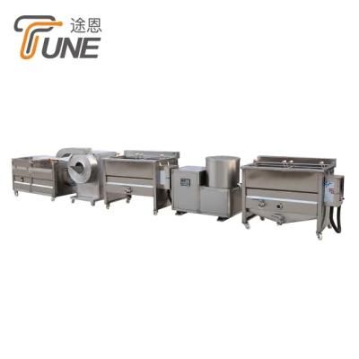 Hot Sale Semi-Automatic Fresh Potato Chips French Fries Making Machine