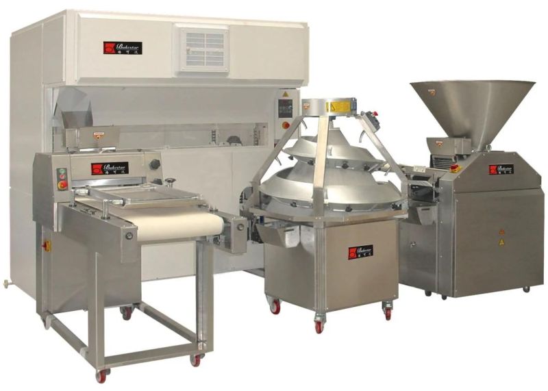 Continuous Bun Dough Divider and Rounder Machine
