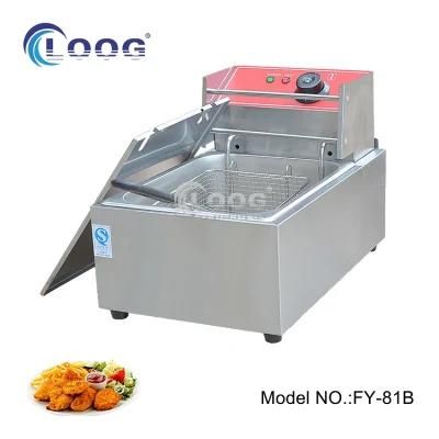 Large Capacity Commercial Desktop Stainless Steel Deep Fryer Chicken French Fries Frying ...