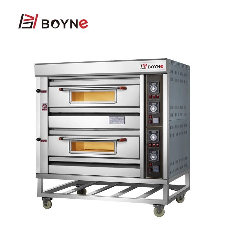 Double Layer Four Trays Gas Bakery Oven