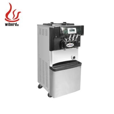Manufacturer Commercial Stainless Steel Three Flavors Snack Machine Soft Ice Cream Machine