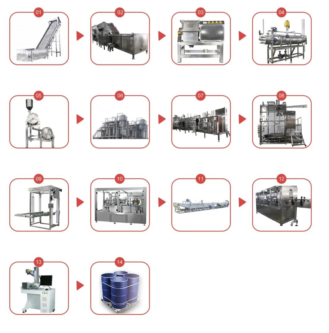 Tomato Ketchup Processing Concentrated Filling Plant Making Production Plant Paste Production Line