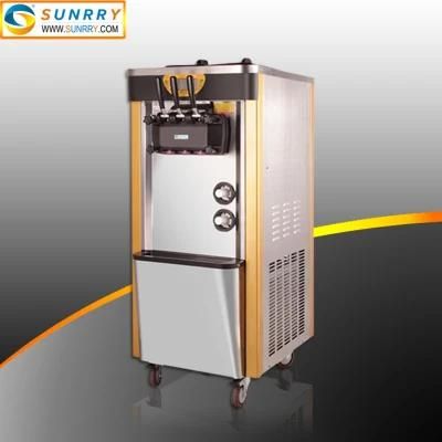Stainless Steel Floor Type Softy Ice Cream Maker Machine