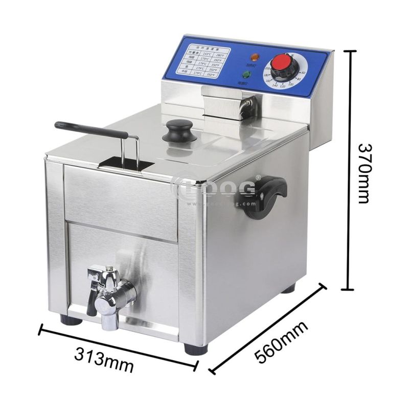 New Style Kitchen Appliance Wholesale Price Professional Benchtop Deep Chicken Fryer Machine for Commercial Restaurant Equipment