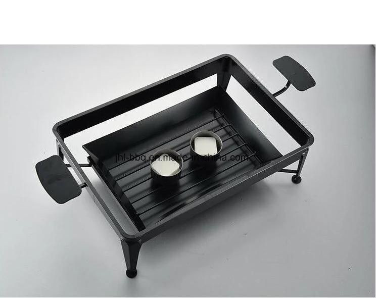 Iron Casting Synthetic Charcoal BBQ Fish Grill and Fish Steamer