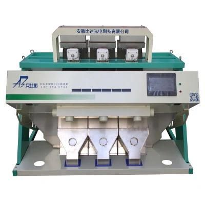 Food Processing Equipment 3 Chutes Nut Sorting Machine Walnut Color Sorter