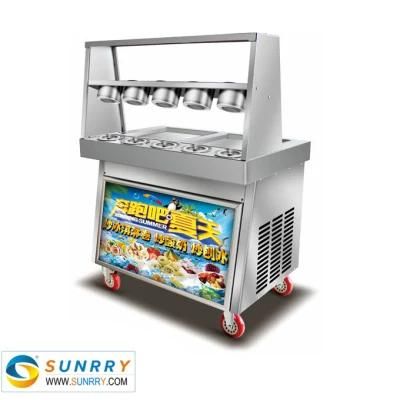 Glory Double Square Fried Ice Cream Machine Maker for Low Price Sale