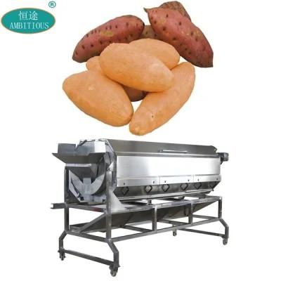 Roller Brushh Peeling Sweet Potato Washing Machine