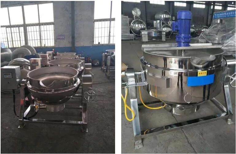 Industrial 200L Electric Jacketed Commerical Jacket Kettle Mixer Cooking Pot