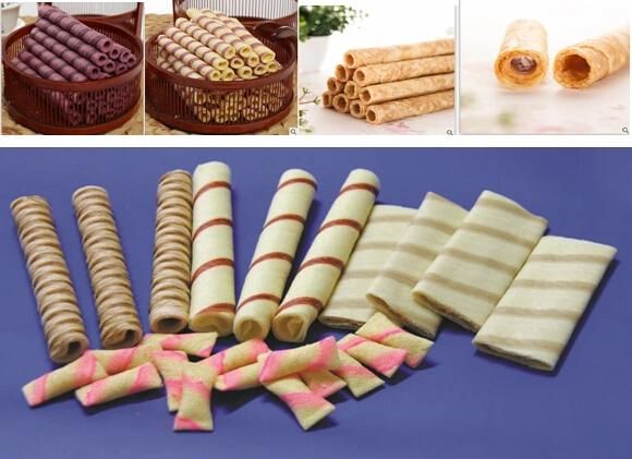 Wafer Stick Roll Forming Packaging Machine/Full Automatic Snack Egg Roll Machine