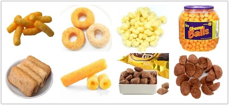 Puffed Corn Chips Ball Snack Food Processing Production Line