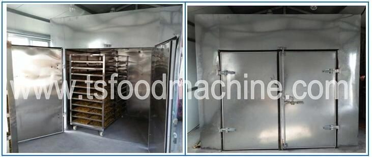 Continuouse Belt Dryer Kiwi Date Carrot Plantain Chips Food Drying Machine