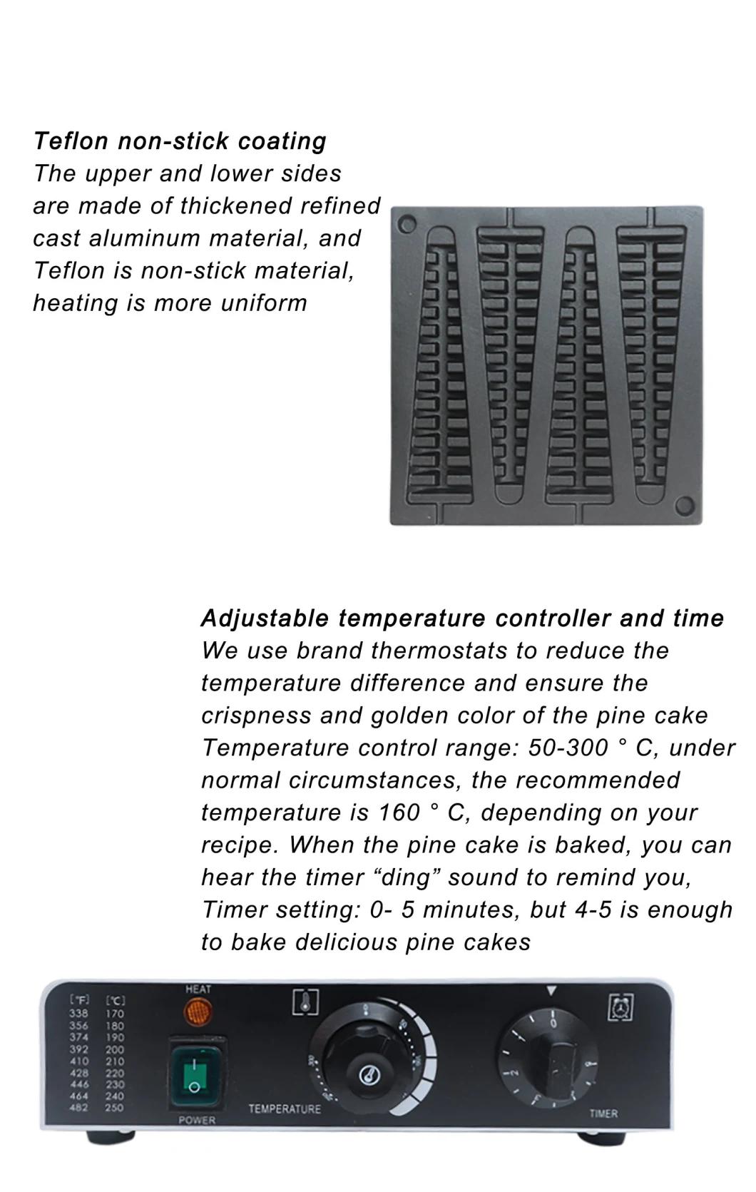 Electric Commercial Non Sticky Teflon Coating Stick Waffle Lolly Machine