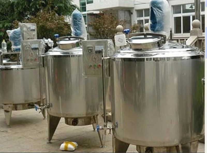 Stainless Steel Dairy Beverage Juice Heating Fermentation Mixing Blending Tank