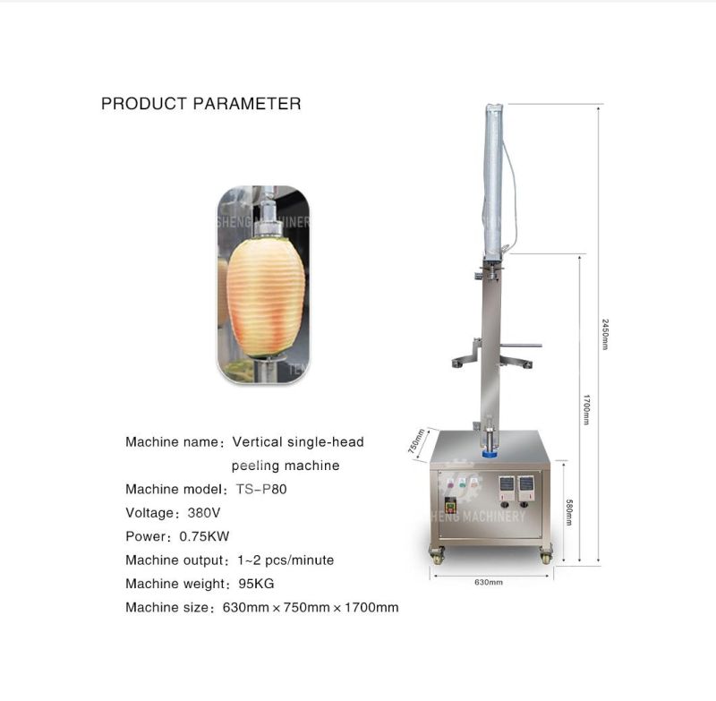 Automatic Peeler Melon Processing Machine Fruit Vegetable Pumpkin Peeler Machine Taro Peeling Machine Price (TS-P80)