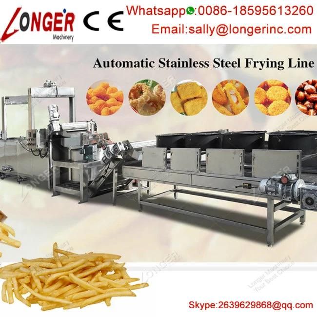 Industrial Automatic Conveyor Belt Frying Machine