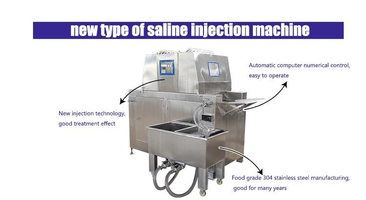 Automatic Chicken Beef Fish Saline Water Injector Machine Marinade Injector