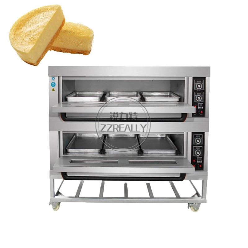 Double Layer 6 Trays High Quality Commercial Baking Oven Industrial Electric Bread Cake Pizza Oven Bakery Machines
