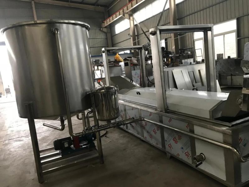 Fully Automatic Fried Potato Chips French Fries Making Machine