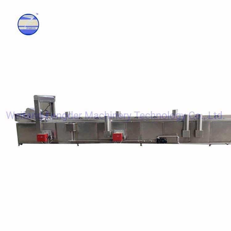 Fully Automatic Continuous Fryer Potato Chips Production Line Potato Crisps Making Frying Machine