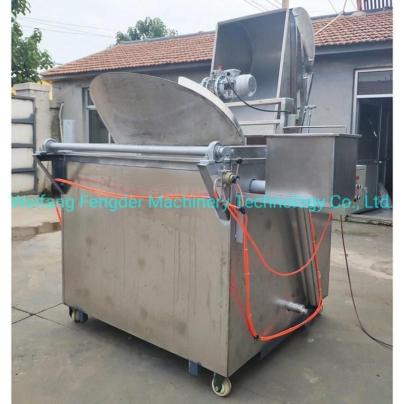 Automatic Peanut Broad Bean Fava Bean Horse Bean Gas Frying Machine Batch Fryer