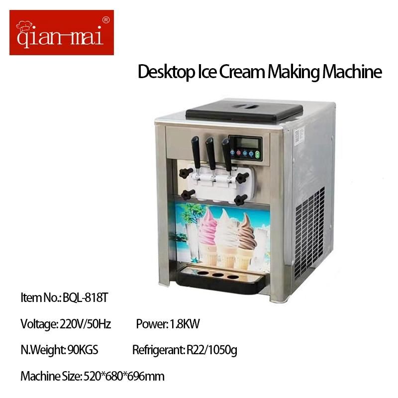 Commercial Electric Ice Cream Machinery Dispenser Maker Ice Cream Making Machine