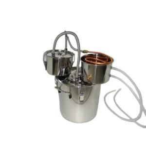 30L/8gal Factory Price Alcohol Distiller with Thermometer Boiler Fermenting Column