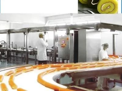 200-300kg/H Automatic Industrial Processing Cup Cake Custard Cake Production Line Muffin ...