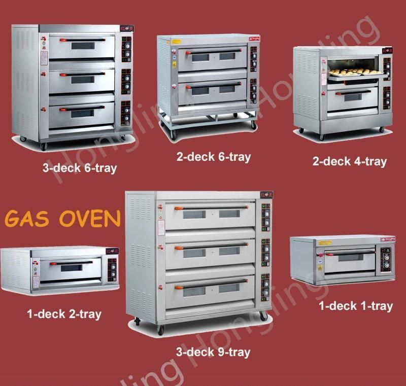 LPG Bakery Oven/Commercial Gas Baking Bread Oven/4-Tray Gas Oven with 10-Tray Proofer