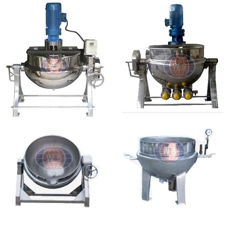 Kettle Jacketed Stainless Steel Industry Kettle Food Processing Application Commercial Steam Jacketed Kettle with High Shear Mixer