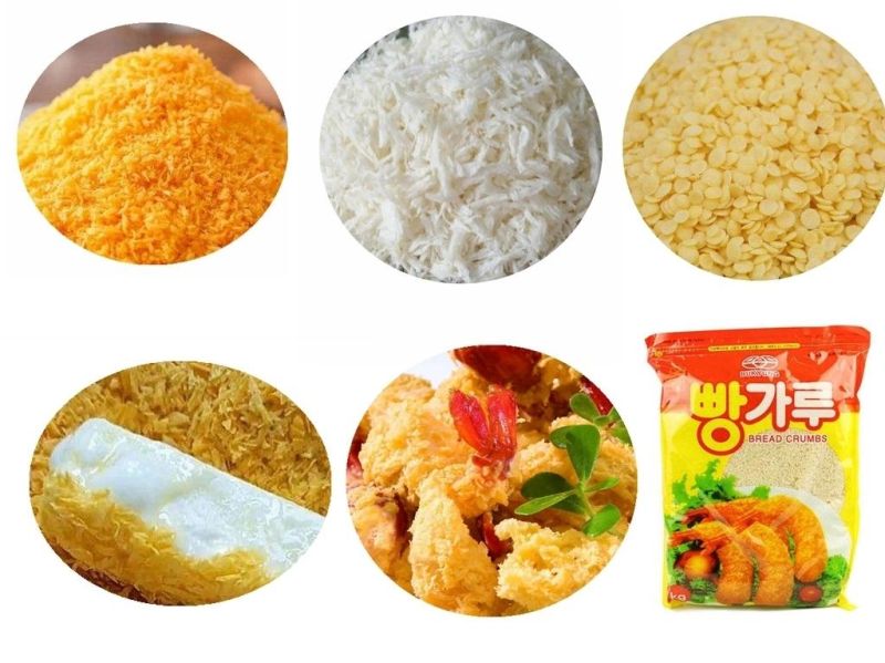 Automatic Panko Bread Crumbs Snacks Puff Food Making Machine
