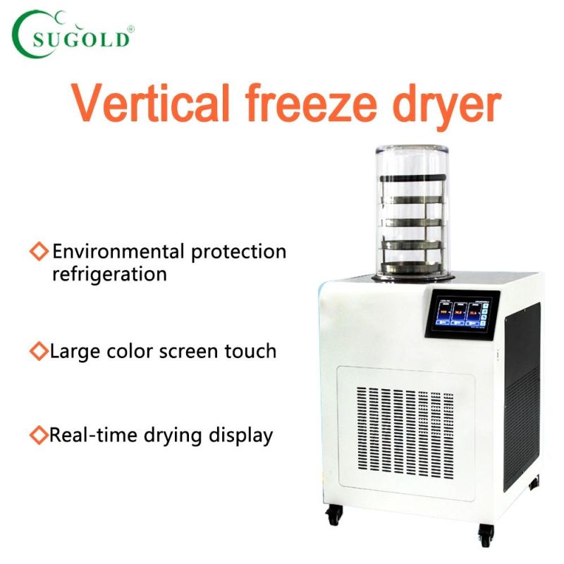 Carbon Steel Ytlg-12A Vertical Freeze Dryer Drying Machine Fruit Dryer Food Freeze Dryers