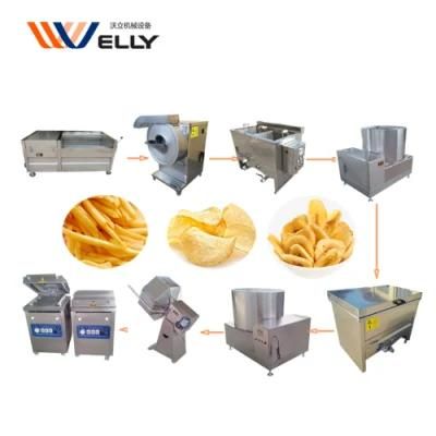 Low Investment Fresh Potato Chips Frozen French Fries Making Production Line Machine