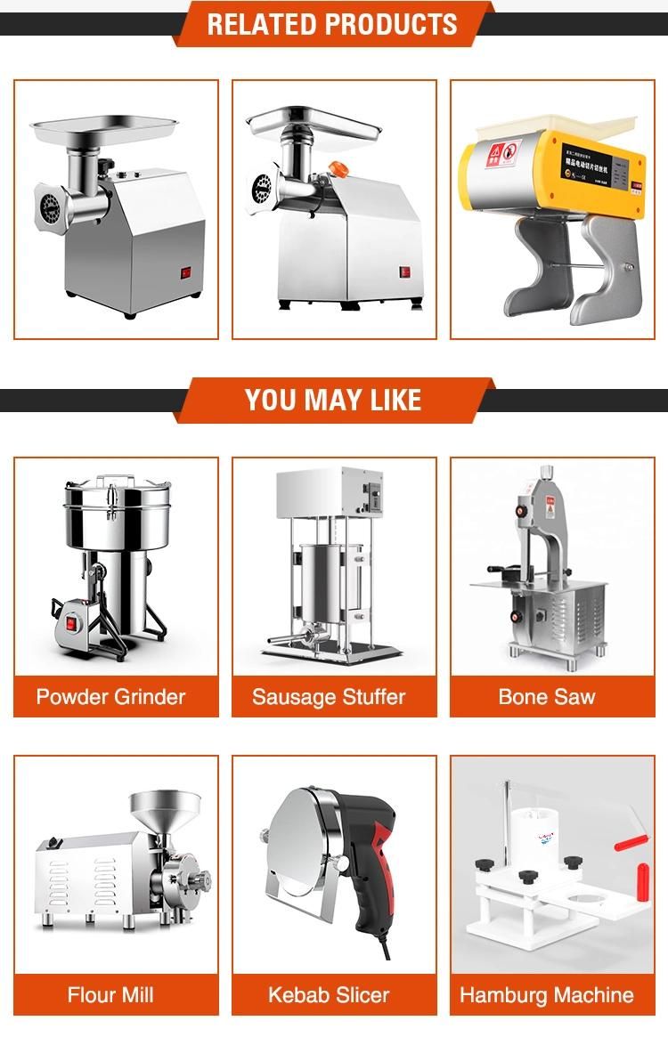 Commercial Kitchen Stainless Steel Electric 32 Meat Grinder Mincer and Mixer Chicken Pork Fish Processing Machine