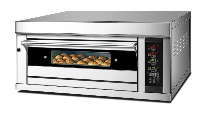 Manufacturer Commercial One Layer Two Tray Stainless Steel Gas Steam Oven