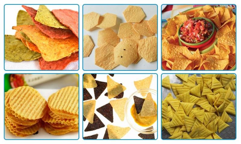 50-60 Kg/H Corn Chips Plant Doritos Tortilla Chips Making Machine for Sale Machines to Make Corn Chips